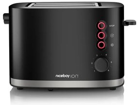 Niceboy ION Cruncher C3 - Tostapane a due fori e tostatore 870W/230V nero