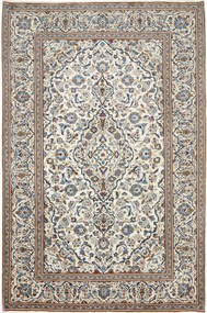 Kashan Tappeto 250 x 410 Blu (Iran) Annodato A Mano