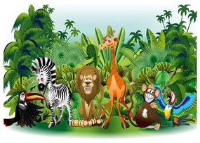 Fotomurale adesivo Jungle Animals