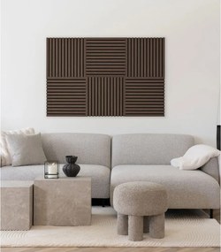 Set di pannelli acustici 2 pz 52x52 cm Walnut – House Nordic