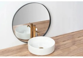 REA-U18918 - Lavabo da appoggio SAMI Ø 36 cm ceramica/bianco lucido