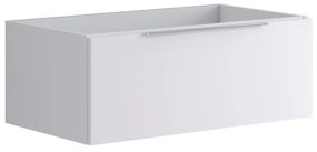 Mobile da bagno sotto lavabo Brera laccato opaco bianco laccato opaco L 79.5 x H 30 x P 45.5 cm 1 cassetto, lavabo non incluso