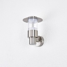 Lindby Applique LED da esterni Anouk in acciaio inox