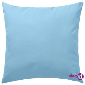 vidaXL Cuscini da Esterno 4 pz 45x45 cm Celesti