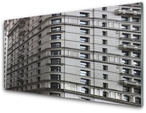 Quadro vetro acrilico Case di edifici 100x50 cm