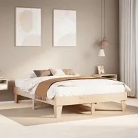 Letto senza Materasso 140x200 cm in Legno Massello di Pino 855355