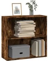 Libreria Rovere Fumo 80x30x77 cm in Legno Multistrato 857926