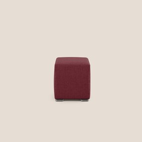 Cube pouf in tessuto morbido impermeabile T03 rosso