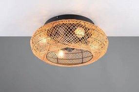 Lillesand ventilatore e plafoniera 4 luci attacco e27 diffusore mat...