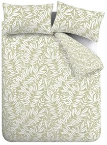 Biancheria da letto verde per letto matrimoniale 200x200 cm Sorrel Leaves – Catherine Lansfield
