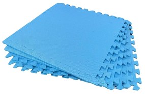 Set 6 Mattonelle Tappeto Antiscivolo per Piscina colore Blu 60x60x0,8 cm