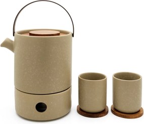 Set da tè greige in ceramica Umea – Bredemeijer