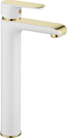 Rubinetto da lavabo Rea Bloom White Gold high