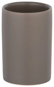 Tazza in ceramica marrone per spazzolini da denti Polaris - Wenko