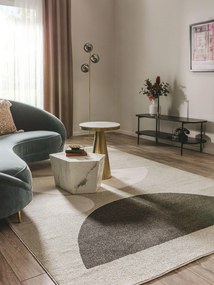 benuta Pop Tappeto Ida Crema/Antracite 120x170 cm - Tappeto design moderno soggiorno