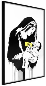 Poster  Banksy: Toxic Mary  Cornice Quadri Cornice nera, Larghezza x Altezza Home decor 30x45