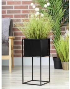 Portafiori 50x24 cm nero