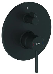 Rubinetto per doccia ad incasso monocomando TAYRONA nero opaco HUBER