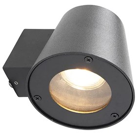 Lampada da parete esterna moderna nera IP44 - Skittle