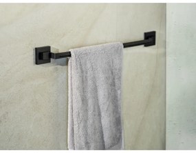 WENKO 71445800 - Barra porta asciugamani VACUUM-LOC QUADRO ED 60,5x6 cm nera