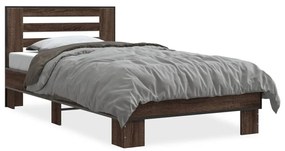 Giroletto Rovere Marrone 90x200 Cm Legno Multistrato E Metallo /