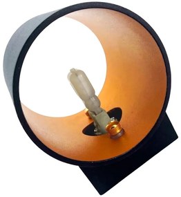 Applique SQUALLA TUBA 1xG9/50W/230V nero/oro