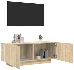Mobile Per Tv Rovere Sonoma 100x35x40 Cm Legno Multistrato /
