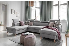 Divano letto angolare grigio chiaro (angolo sinistro) Sweet Harmony - Miuform