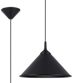 Sollux SL.1326 - Lampadario a sospensione con filo ZUMA 1xE27/15W/230V diametro 30 cm nero