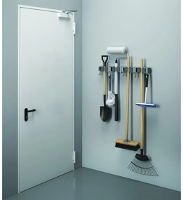 Supporto a parete per scopa e mocio in set di 2 pezzi - Metaltex
