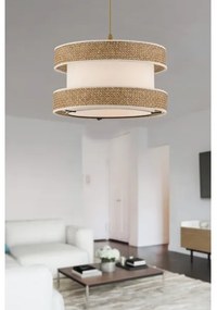 Lampadario con cavo HALO 1xE27/60W/230V crema/beige