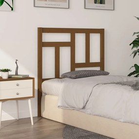 Testiera Per Letto Ambra 80,5x4x100cm İn Legno Massello Di Pino /