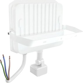 Faro LED 50W IP65 Bianco con Sensore di Movimento e OSRAM chip LED Colore Bianco Caldo 3.000K