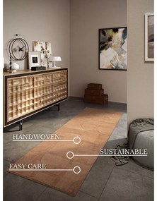 Passatoia marrone in lana tessuta a mano 80x250 cm Alexis - Villeroy&amp;Boch