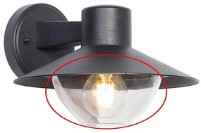 Paralume di ricambio per applique, lampadari e lampade VEERLE E27 trasparente