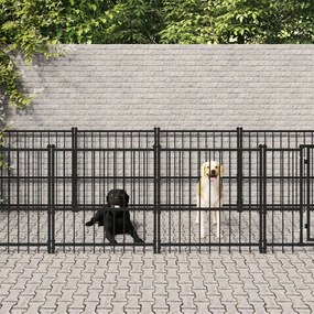 Gabbia Per Cani Da Esterno İn Acciaio 18,77 M² /