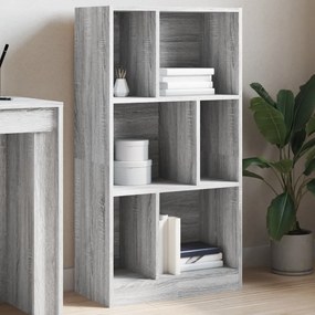 Libreria Grigio Sonoma 57x28,5x107,5 Cm İn Legno Multistrato /