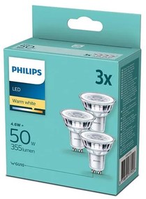 SET 3xLampadina LED Philips GU10/4,6W/230V 2700K