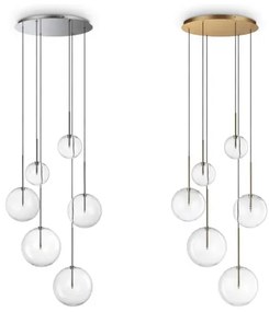 Ideal Lux - Paralume di ricambio per lampadario e lampada EQUINOXE Ø 15 cm trasparente