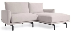 Kave Home - Divano Galene 3 posti con chaise longue destro beige 194 cm