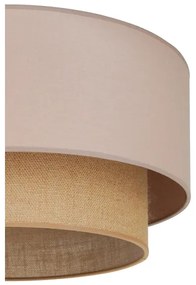 Duolla - Plafoniera BOHO 1xE27/15W/230V diametro 45 cm beige/marrone
