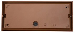 Applique Line Design E27 Mattone Ruggine Corten IP65 Antiabbagliamento Base E27