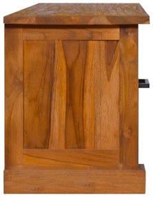 Mobile porta tv 112x30x37 cm in legno massello di teak