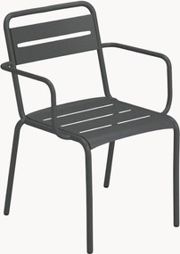 Set di 2 sedie da giardino impilabili con braccioli Star
