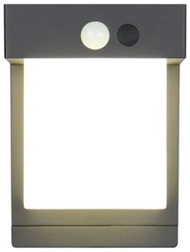 Illuminazione esterna LED con alimentazione a pannelli solari con sensore di movimento da parete (altezza totale 14 cm) Colombo – Trio