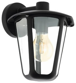 Applique Contemporanea Da Esterno Monreale 1 Luce Alluminio Fuso Nero