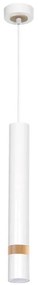 Lampadario a sospensione con filo JOKER WHITE WOOD 1xGU10/8W/230V