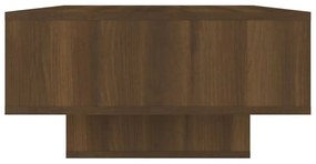 Tavolino salotto rovere marrone 105x55x32 cm legno multistrato