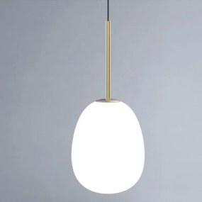 Lampadario Moderno Drop oro paralume oro E27 MILOOX