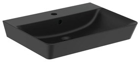 Lavabo nero opaco in ceramica 60x46 cm Silk Black - Ideal Standard